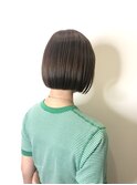 ナチュラルボブ×グレージュカラー