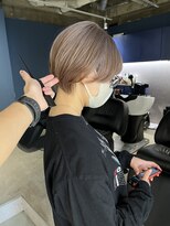 エイト 横浜店(EIGHT)&nbsp;ショート×ミルクティーグレージュ