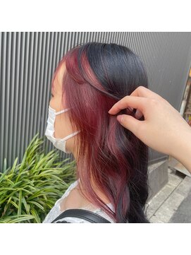 アレンヘアー 京橋店(ALLEN hair) インナーカラー/前髪インナーカラー/インナーピンク