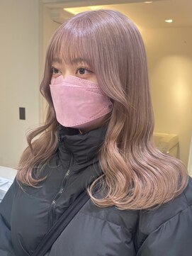 ベレーザシェルト(Beleza scelto) 3198ゆる巻きロングビビッドカラーシアーグレージュウザバング