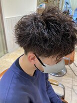 ネオリーブソラ 相模大野店(Neolive sola)&nbsp;メンズハイスパイラルパーマ×波巻き