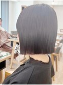 小顔ボブ×美髪[ぱつっとボブ/縮毛矯正/横浜韓国]