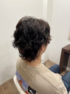 オシャマワールドコーヌコピア 【ウルフカット×スパイラルパーマ】