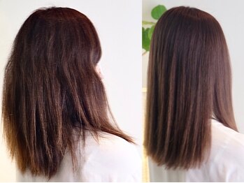 ヘアアンドリラクゼーション エグゼ(Hair and relaxation exe)の写真/【各線関目5分/関目高殿1分】髪質やダメージに合わせた施術で,今までにない柔らかさと指通りを実感できる!