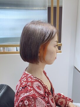 エニィ 池袋西口(Any) デザインカラー/レイヤーカット/ウェットヘア/オリーブベージュw