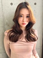 アンジェリカラボ 梅田店(ANGELICA LABO)&nbsp;ANGELICA  韓国風レイヤーカット ニュアンスベージュピンク