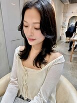 ロンド エスポワール 錦糸町(Lond espoir)&nbsp;〇デザインカラーレイヤーカットウェットヘアオリーブベージュ