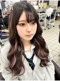 【レミー100%/54cm】シールエクステ×ピンクバイオレット