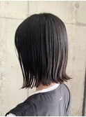 小顔見せショートベージュカラーブリーチしない透明感カラー