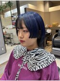 ネイビーカラー × アンブレラカラー