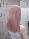 イメチェン/ホワイトブロンド/外ハネボブ/ワイドバング/渋谷