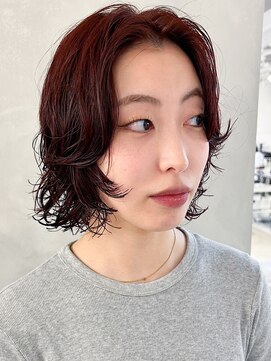 フォト 新宿(foto) 20代小顔ボブパーマ新宿【ANZU】▲