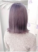 ラベンダーカラー／青みラベンダー／ボブ