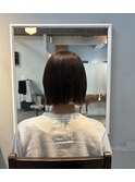 切りっぱなしボブ