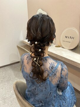 ミラ(Mila) 定番お呼ばれアレンジ＊ふわふわあみおろし/結婚式