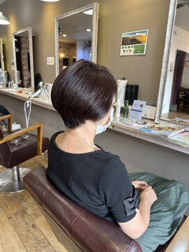ヘアーメイクロージー 八軒店 (HAIR MAKE ROSY) 大人ショートステップボーンカット小顔補正立体カット