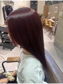 『ブリーチなしwカラー×ボルドー』
