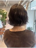 【marfe】ゆるふわボブ＿パーマボブ＿巻き髪風パーマ
