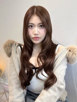 ルームバイシー 新宿(Loom. by Sea) 10代20代レイヤーカットオリーブグレー/ココアベージュ