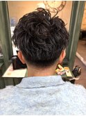 ルーズパーマサーフカールソフトスペインカールメンズパーマ
