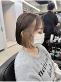 ミニボブ/インナーカラー/酸性ストレート/縮毛矯正/新宿