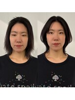 メロウ(me'lou) 《me’lou》ショート×レイヤー20代30代40代50代