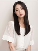 ツヤ★黒髪ロング/ゆるワンカール/美人ストレート #銀座#東銀座