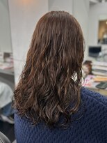 シベルバレー 横浜(sibell)&nbsp;▽ミディアムレイヤーダークブラウンくびれミディアムパーマ