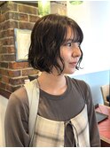 癖毛風ボブパーマ