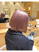 オーガニックエコ 川越(organic+eco) ブリーチベースで叶える♪透明感ピンクベージュボブ
