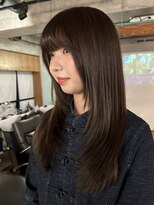 ノラジャーニー(NORA Journey)&nbsp;顔まわりレイヤーレイヤーカット赤み消しカラーオリーブベージュ