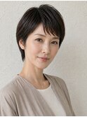 ショートヘア/ショートボブ/40代/50代/白髪染め/白髪ぼかし