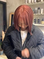 シー(Ciii)&nbsp;stylist イケダ>> ピンクオレンジカラー