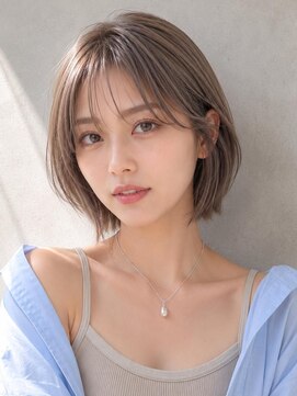 ソース 梅田(SOURCE) 韓国風くびれボブ×シースルーバング