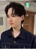 フェザーパーマ毛流れパーマセンターパートニュアンス眉カット