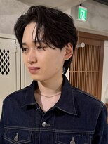 ハイプ マン 藤沢(HYPE MAN)&nbsp;フェザーパーマ毛流れパーマセンターパートニュアンス眉カット