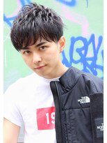 ネイビー(NAVY)&nbsp;アイドルの佐藤くん風【勝利スパイクショート】