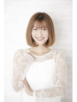 ルルディ バイ アフロディーテ銀座(luludi by APHRODITE) 切りっぱなしボブ/エアリーロング/美髪/ピンクブラウン/銀座