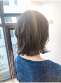 * 切りっぱなしボブ 伸ばしかけ お手入れ簡単