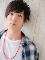 モッズヘア メン 上尾東口店(mod's hair men)&nbsp;≪mod's men≫黒髪でキマルこなれ感！くせ毛ショートマッシュJ