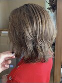 40代50代60代～白髪ぼかし◎ミディアムレイヤー