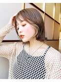 【修】20代30代40代◎透明感カラー×韓国切りぱなしボブ