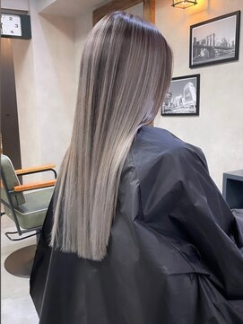 サニー 渋谷(SUNNY) バレイヤージュ、ハイライト、グレージュカラー、ココアベージュ