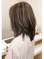 ネックス 表参道本店(nex)&nbsp;魅力倍増カールセミディショートヘア姫カットダークアッシュ白髪