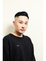 レンゲン(LENGEN) 束感刈り上げビジネス七三ツーブロックアップバング１０６１