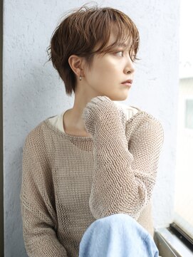 バース(BIRTH) 天神【BIRTH】前髪ありマッシュパーマ×グレージュカラー　2