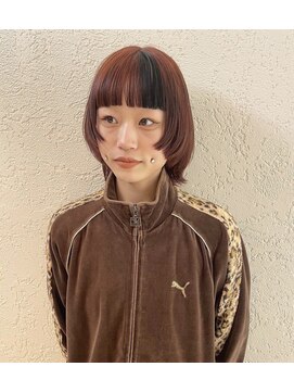 ニコフクオカヘアーメイク(NIKO Fukuoka Hair Make) 《NIKO》暖色カラー×デザインカラーで周りと差をつけたスタイル