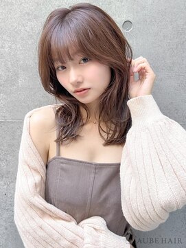 オーブ ヘアー テール 高松店(AUBE HAIR terre) 20代・30代_くびれセミロング