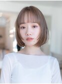 20代30代大人可愛いレイヤーボブ/前髪/丸顔/切りっぱなしボブ