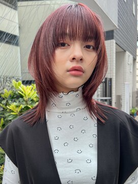 ミンクス渋谷スマートサロン(MINX shibuya smart salon) シアーカラー ショート 姫カット ダークアッシュ 魅力倍増カール